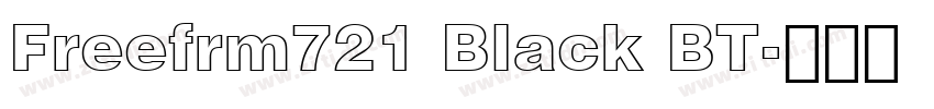 Freefrm721 Black BT字体转换